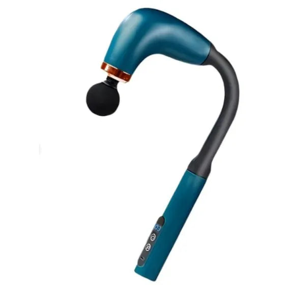 Aparat de Masaj Profesional Tip Pistol, Mâner Lung Ergonomic, 4 Capete Inlocuibile