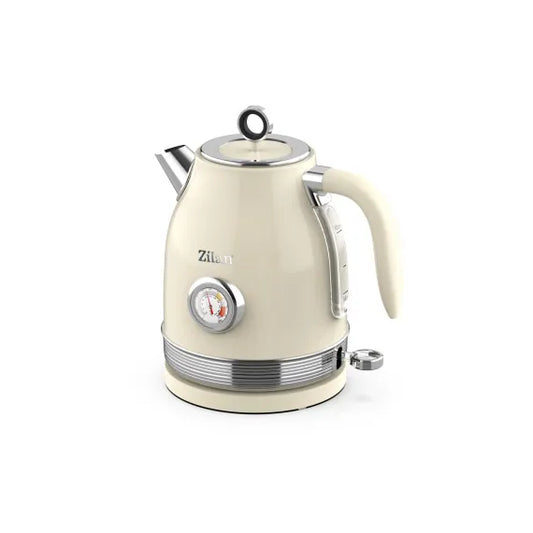 Fierbator RETRO, capacitate 1.7l, Putere 2200W, rotire 360, crem ZILAN / ZLN 1184