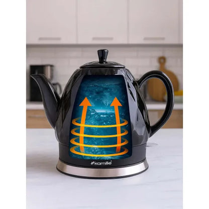 Fierbator electric ceramic 1.5 l, negru