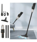 Aspirator vertical fara fir 2 in 1, puternic, portabil, cu accesorii, negru
