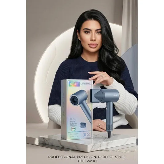 Uscător profesional de păr GW X2, 3000W, albastru