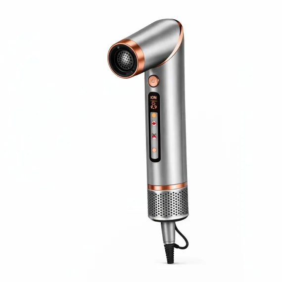 Aparat profesional premium de coafat părul 8 în 1 cu tehnologie ionică, argintiu