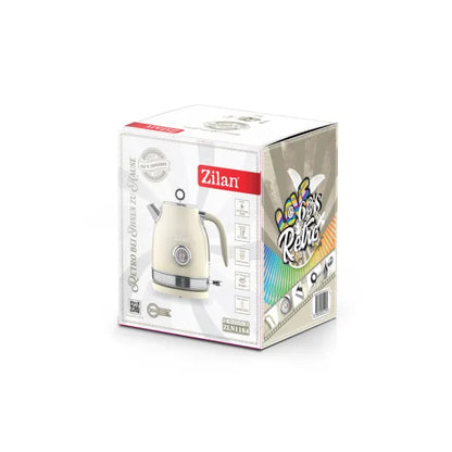 Fierbator RETRO, capacitate 1.7l, Putere 2200W, rotire 360, crem ZILAN / ZLN 1184