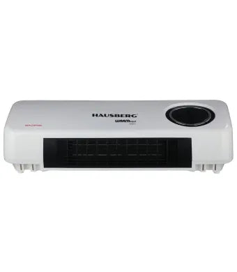 Convector electric digital de perete cu ventilator HAUSBERG HB-8217AB, 2000W, 2 Nivele de putere, Telecomanda, Temporizator, Alb