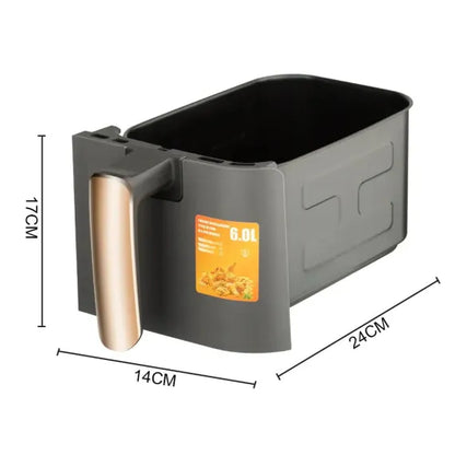 Air Fryer RAF 5236 - Friteuza cu Touch Screen XL, 2 Galeti Duble, Usa Dubla, Capacitate 12L