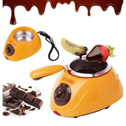 Aparat electric pentru topit ciocolata + Set Fondue – Chocolatiere