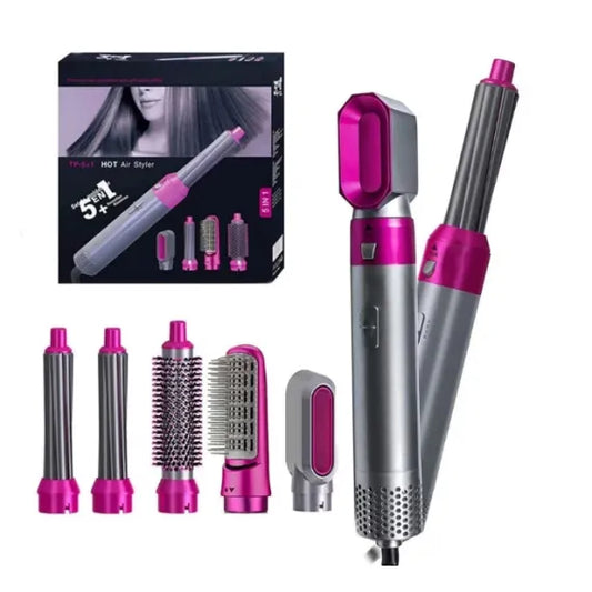 Perie One Step 5in1 electrica pentru volum cu aer cald, perie