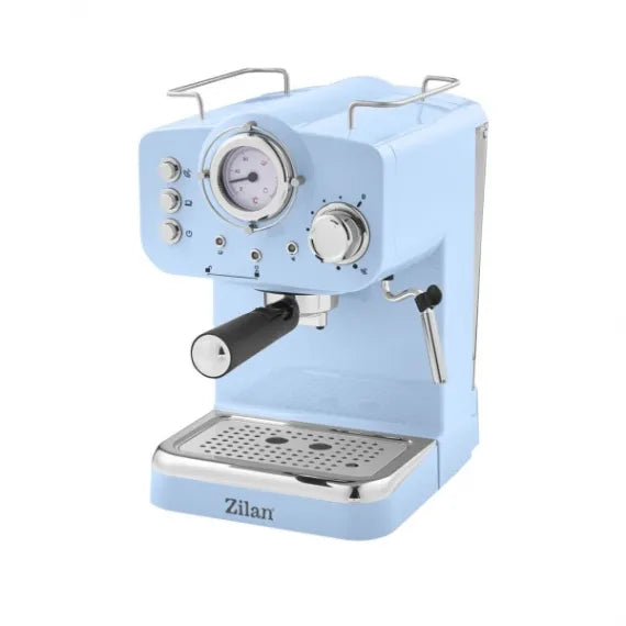 Espressor manual, putere 1100w, capacitate 1.25l, 15Bar, albastru / ZLN 2861